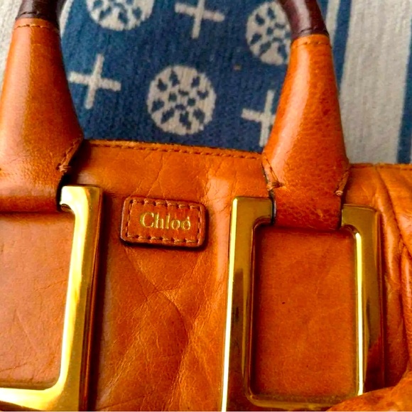 Chloe Handbag Shoulder Bag Etel Leather Brown women's made in Italy 🇮🇹 - Picture 4 of 5